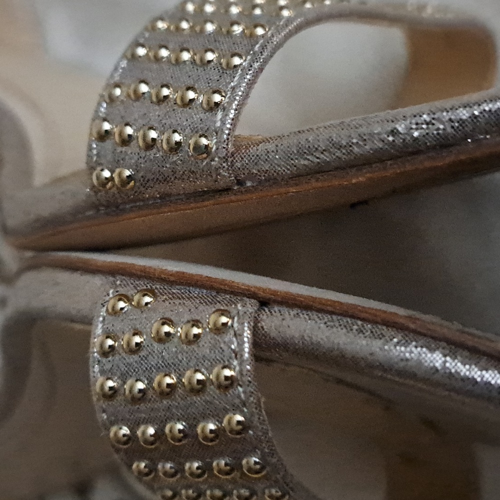 Vince Camuto Imagine Soft Gold Kitten Heels - Picture 6 of 14